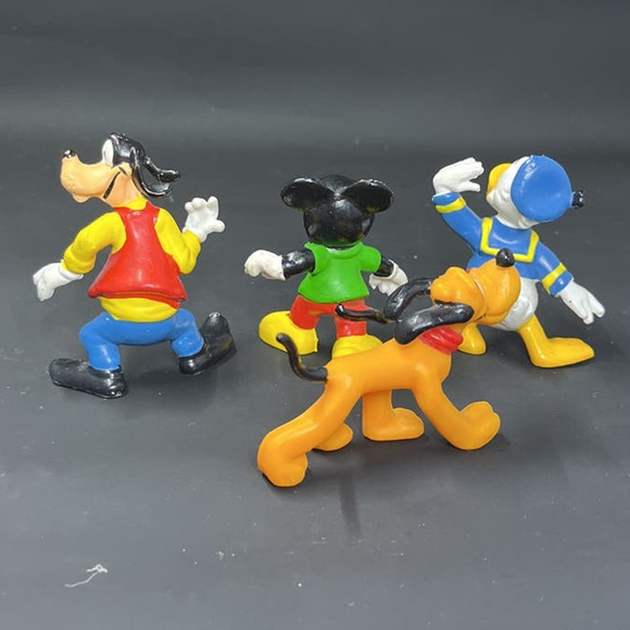 Vtg Walt Disney Productions Mickey Minnie Goofy Donald Pluto Lot Of 4 Hong Kong - Picture 12 of 12